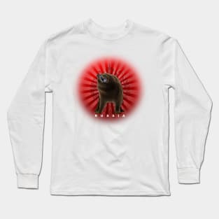 Russian Bear Long Sleeve T-Shirt